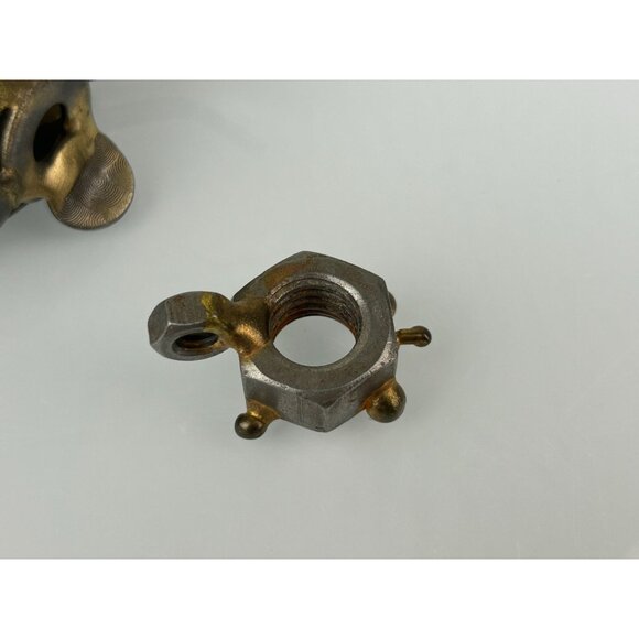 Nuts Bolts Rock Creek Metal Craft Turtles Set of 2 Gift Unique Brutalist - Picture 12 of 16